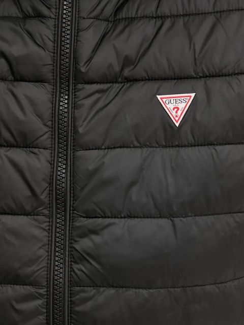 Guess Jeans bezrękawnik damski kolor czarny przejściowy W5RN55 WHAB2