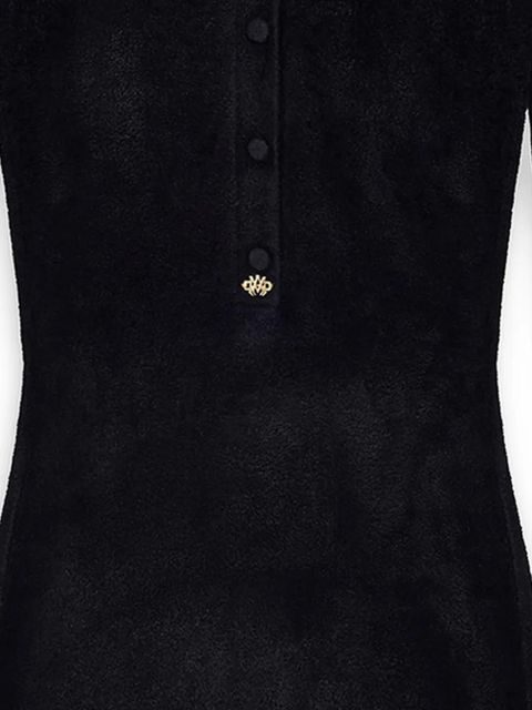 AMIRI velvet long-sleeve mini dress - Black - zdjęcie produktu nr 2