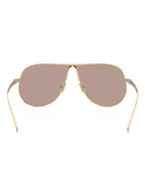 Miu Miu Eyewear geometric-frame sunglasses - Gold - zdjęcie produktu nr 2