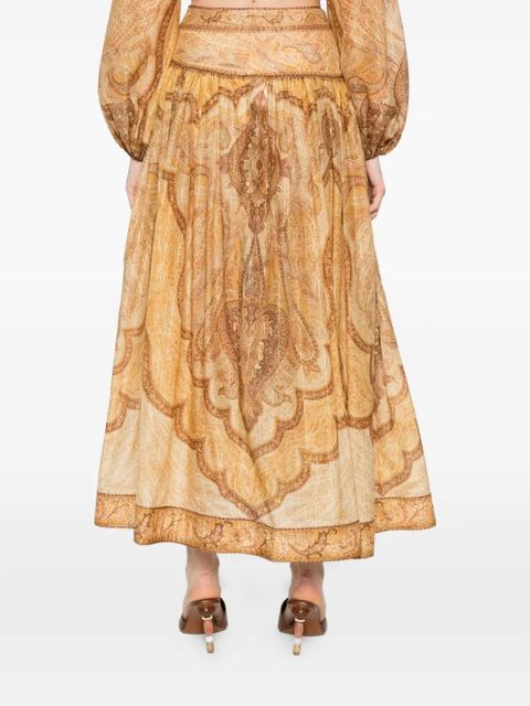 ZIMMERMANN Wanderlust maxi skirt - Yellow