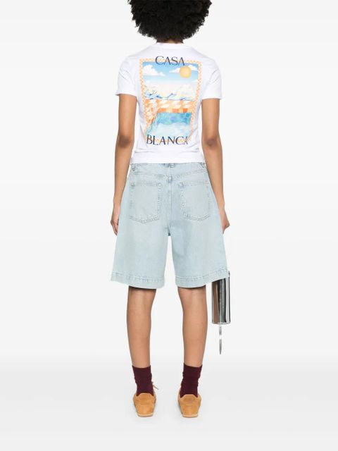 Casablanca Surreal Pool-print T-shirt - White - zdjęcie produktu nr 2