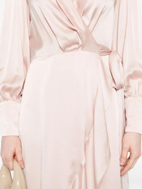 ZIMMERMANN wrap silk midi dress - Pink - zdjęcie produktu nr 2