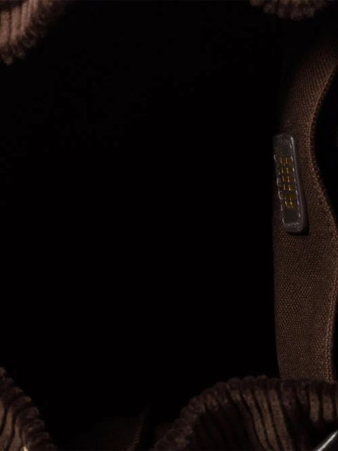 Miu Miu medium corduroy cotton backpack - Brown