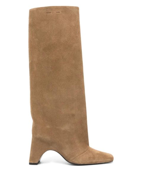 Coperni square-toe heeled knee-high boots - Brown - zdjęcie produktu nr 1