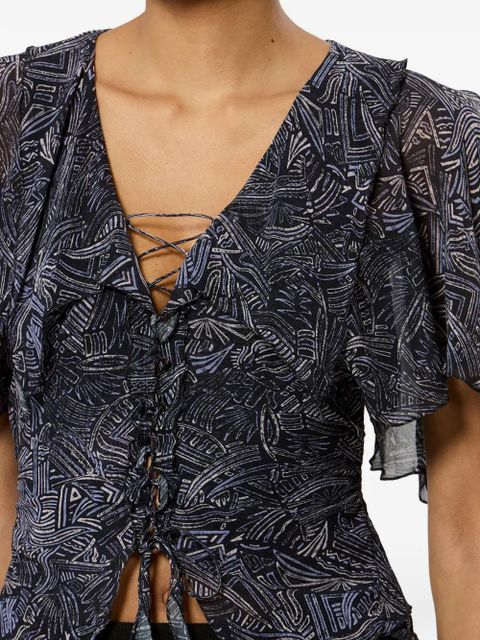 ISABEL MARANT Thanais blouse - Blue