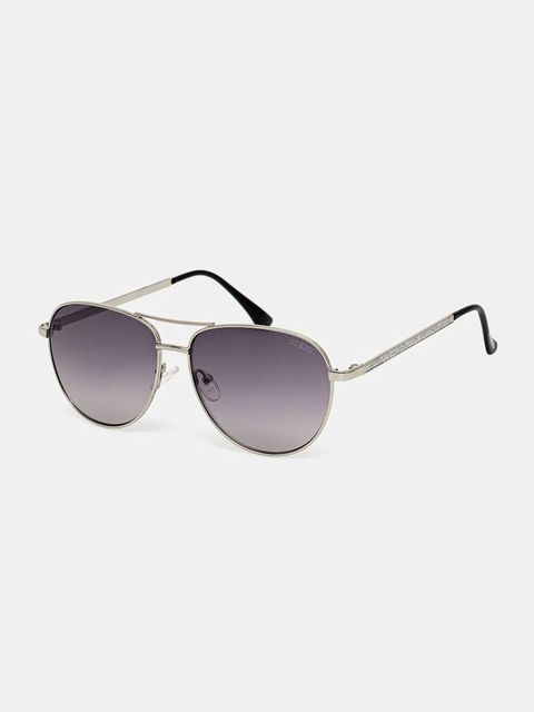 Guess okulary przeciwsłoneczne damskie kolor srebrny GF6157 10B