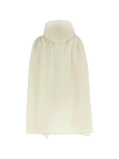 Moncler logo-patch cape - Neutrals - zdjęcie produktu nr 2