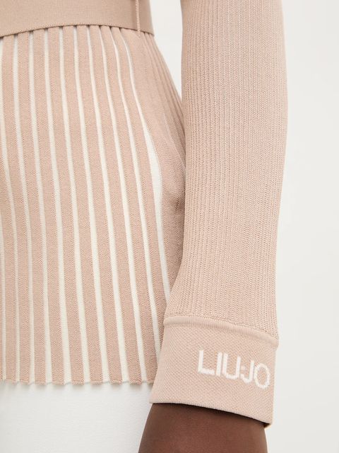 Liu Jo kardigan damski kolor beżowy TA6116 MS55N