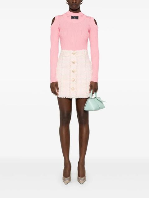 Balmain tweed mini skirt - Pink