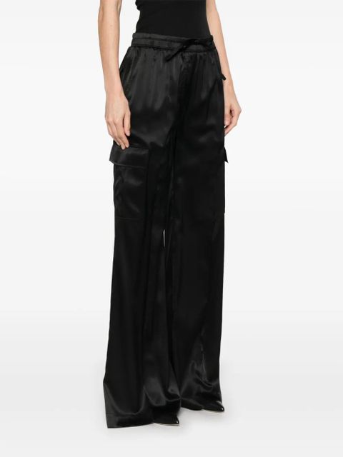 TOM FORD satin cargo pants - Black