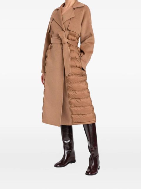 TWINSET belt- detail coat - Brown