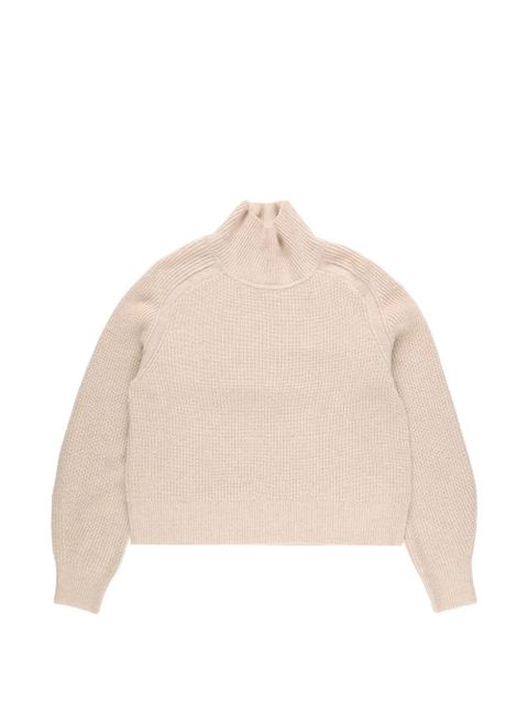 Guest In Residence cropped rib turtleneck - Neutrals - zdjęcie produktu nr 1