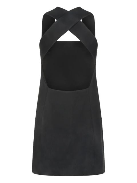 KHAITE cross-over backless mini dress - Black - zdjęcie produktu nr 2