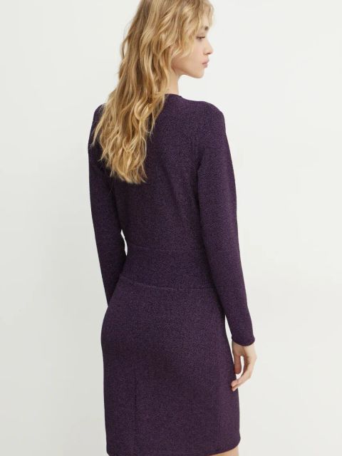 Morgan sukienka ROSIE kolor fioletowy mini dopasowana ROSIE