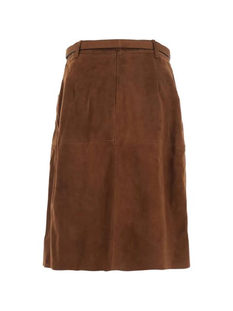 Max Mara MSTTENNIS belted midi skirt - Brown - zdjęcie produktu nr 2