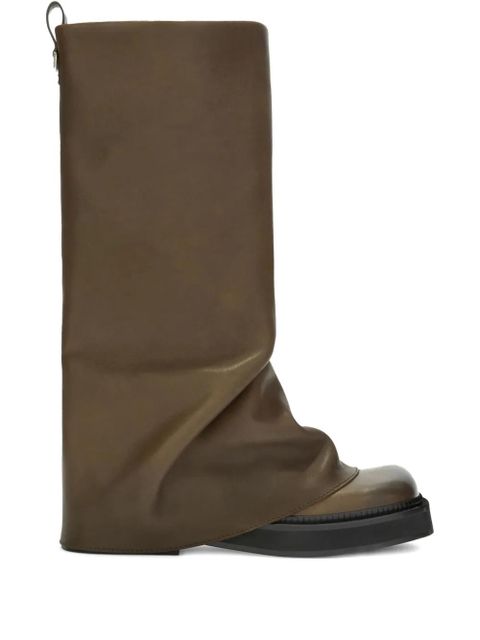 The Attico Robin leather boots - Green - zdjęcie produktu nr 1