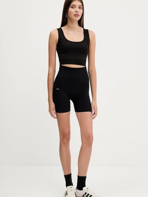 Pangaia szorty Plant-Stretch Compressive Shorts damskie kolor czarny gładkie high waist 10002485 - zdjęcie produktu nr 2