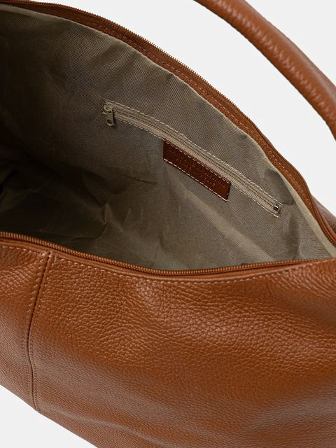 Answear.LAB torebka skórzana kolor brązowy