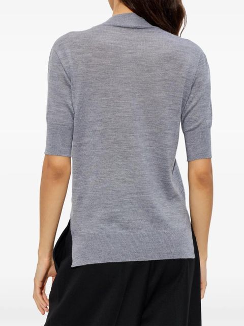 Jil Sander fine-knit T-shirt - Grey