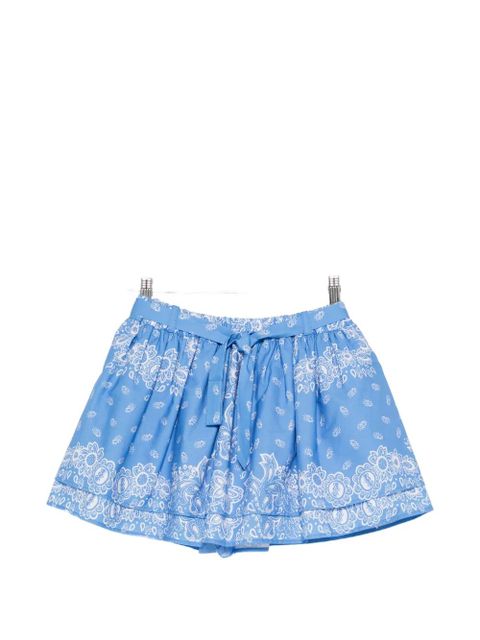 Maje bandana-print tiered short - Blue - zdjęcie produktu nr 1