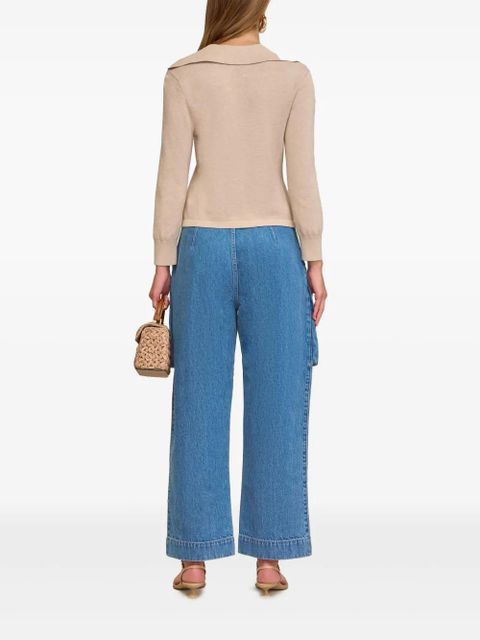 Cult Gaia cotton jeans - Blue - zdjęcie produktu nr 2