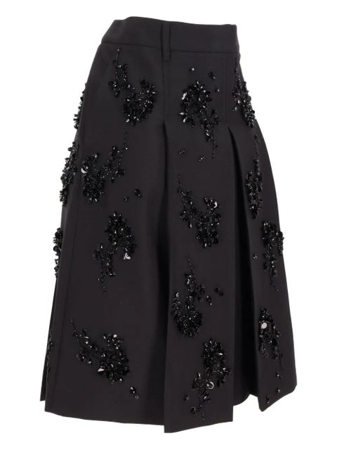 Miu Miu pleated embellished skirt - Black - zdjęcie produktu nr 1