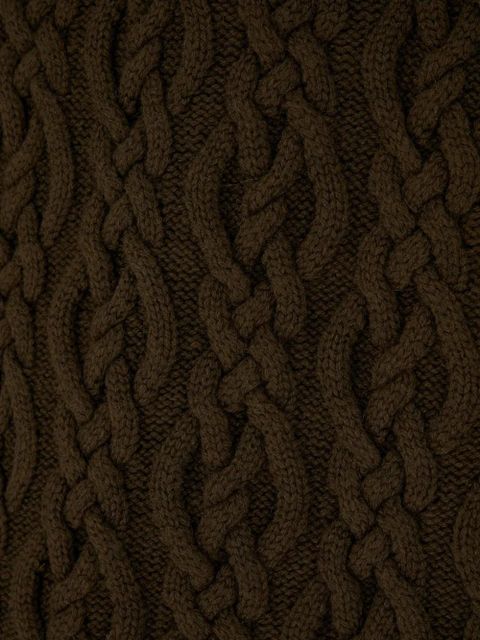 Max Mara cable-knit mini dress - Green