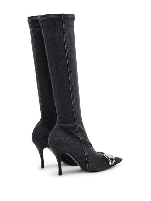 Diesel D-Venus knee-length boots - Black - zdjęcie produktu nr 2