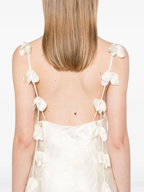 ROTATE BIRGER CHRISTENSEN satin midi dress - Neutrals - zdjęcie produktu nr 2