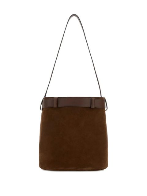 Prada buckle bucket bag - Brown