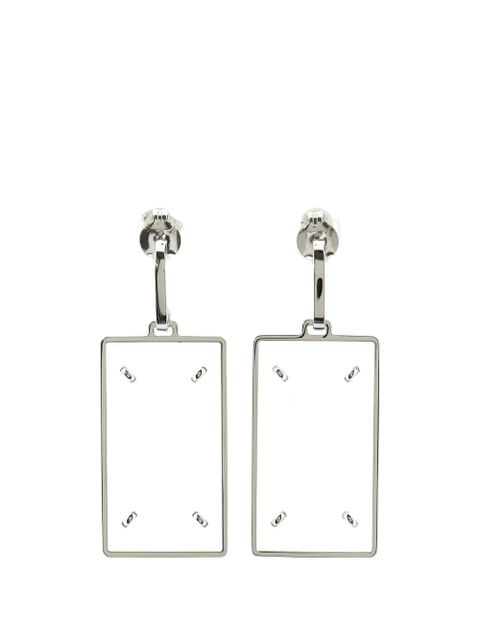 Maison Margiela four stitches pendant earrings - Silver - zdjęcie produktu nr 1