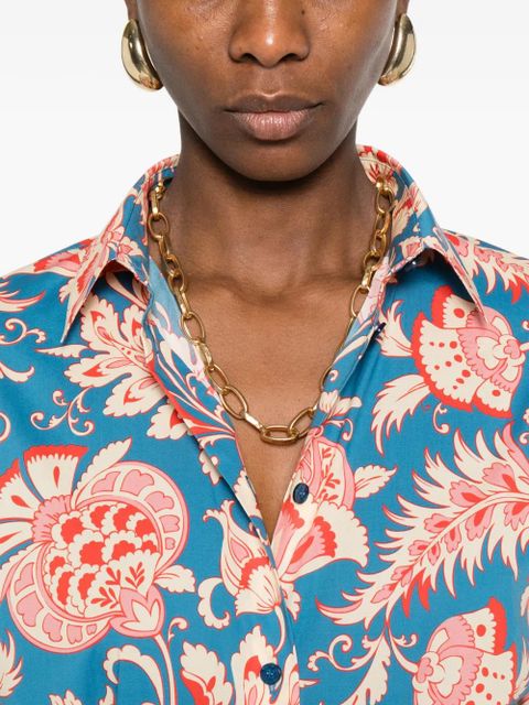 ETRO floral-print shirt - Blue