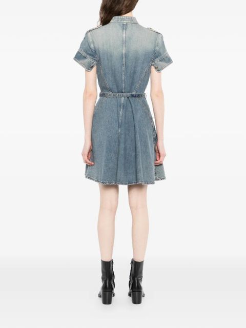 Alexander McQueen denim mini dress - Blue
