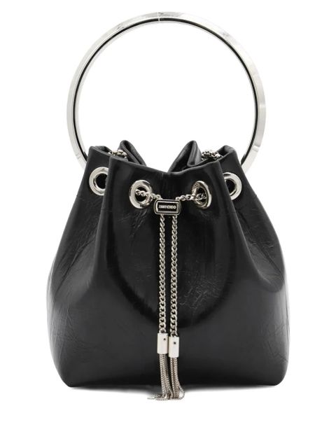 Jimmy Choo Bon Bon ring-top bag - Black - zdjęcie produktu nr 1