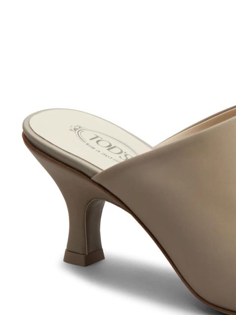 Tod's 65mm leather mules - Neutrals - zdjęcie produktu nr 2