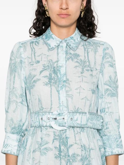 MC2 Saint Barth linen mini dress - Blue