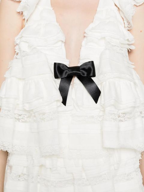 SHUSHU/TONG ruffled mini dress - White