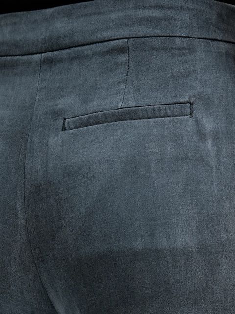 Hoss Intropia spodnie damskie kolor granatowy proste high waist 6542832