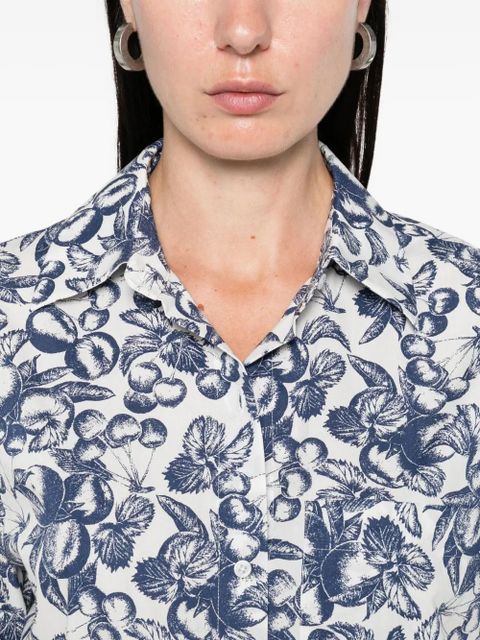 Maje fruit-print button shirt - White