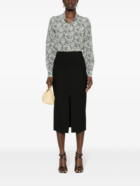 ISABEL MARANT Mills pencil midi skirt - Black - zdjęcie produktu nr 2