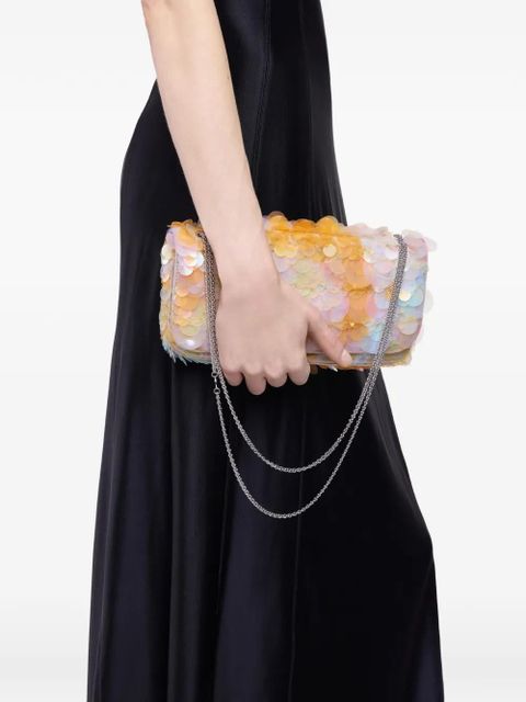 Rabanne embroidered-sequin shoulder bag - Orange - zdjęcie produktu nr 1