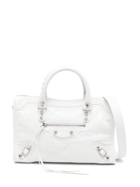 Balenciaga small Le City leather tote bag - White - zdjęcie produktu nr 1