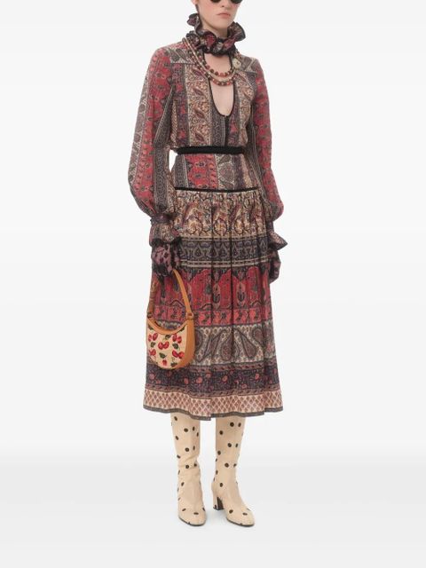 Valentino Garavani mini VLogo Signature Cherryfic-print shoulder bag - Neutrals - zdjęcie produktu nr 2