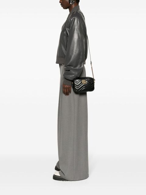 Gucci mini GG Marmont cross body bag - Black