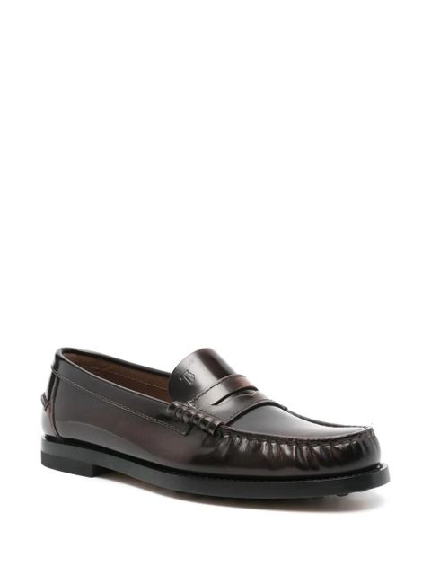 Tod's brushed-leather loafers - Brown - zdjęcie produktu nr 2