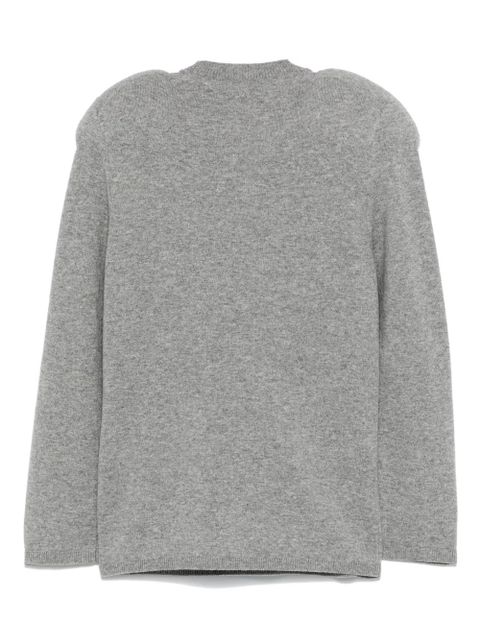 Comme Des Garçons padded-shoulder sweater - Grey - zdjęcie produktu nr 2