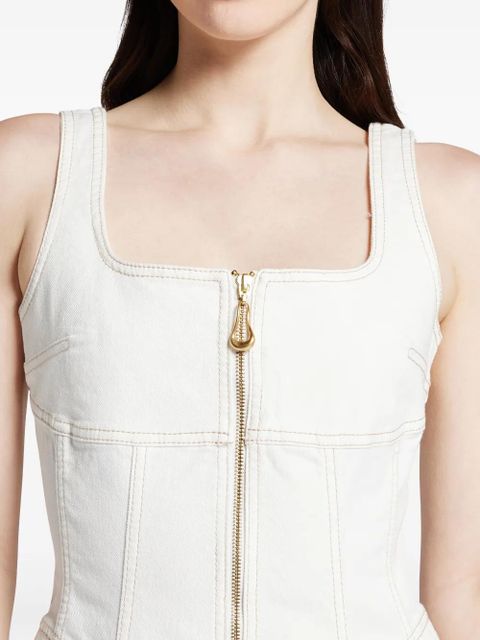 Aje cotton midi dress - White