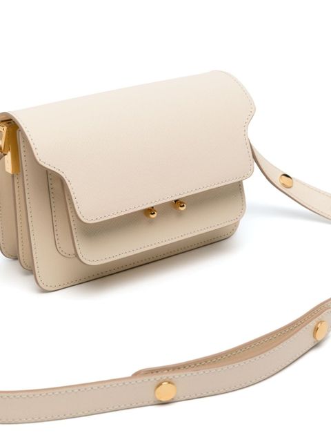 Marni Trunk leather cross body bag - Neutrals