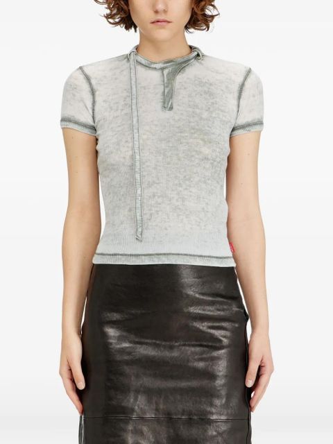 Diesel T-Eresa ribbed T-shirt - Grey