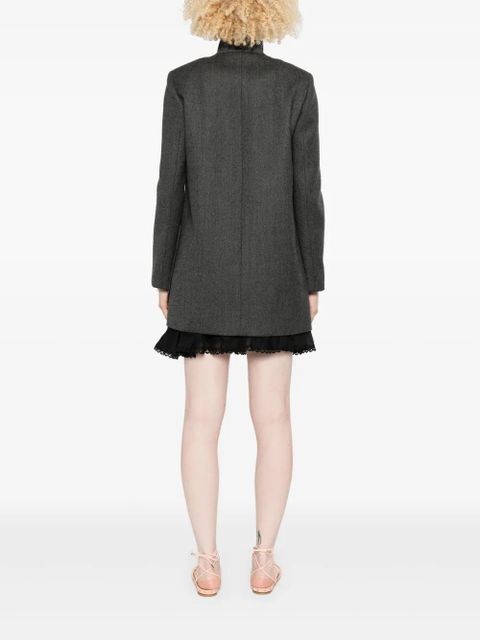 Chloé zip-up oversize coat - Grey